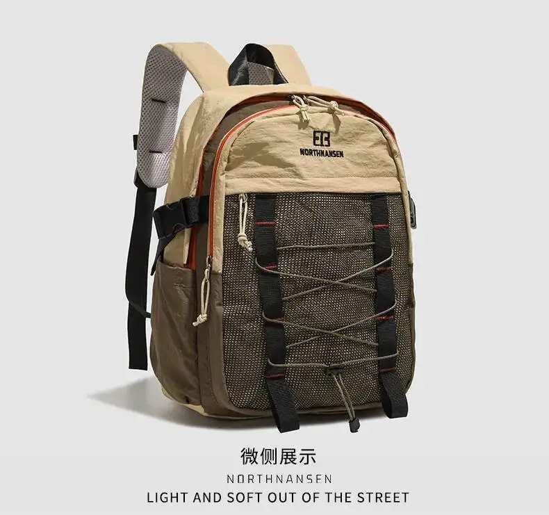 2025, neue leichte Schulter-Schüler-Schultasche, große Kapazität, lässige Sporttaschen, Outdoor-Freizeit-Sport-Rucksack – Detail 5