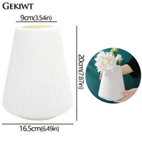 Nordic Creative Vase Large Minimalist Home Decor Flower Vases for Plastic Vase Flower Arrangement Container Flower Decoration 2