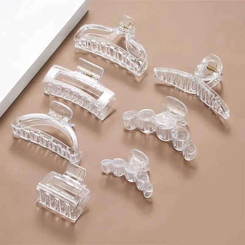 

Diy Cream Glue Clear Grab Clip Half Grab Bangs Clip Hair Accessories