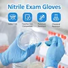 Medical Grade Blue Nitrile Gloves 100 Pack, Latex Free Powder Free, Exam Grade for Clinic/Home Care