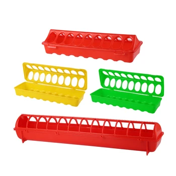 Flip-Top Poultry Feeder Trough 1