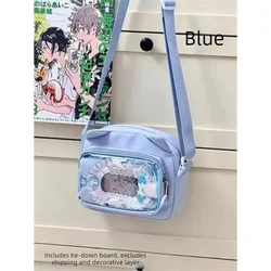 Kawaii Ballet Girls Large Capacity Transparent Crossbody Bag - Perfect Gift (Blue OnlyBag - Small)