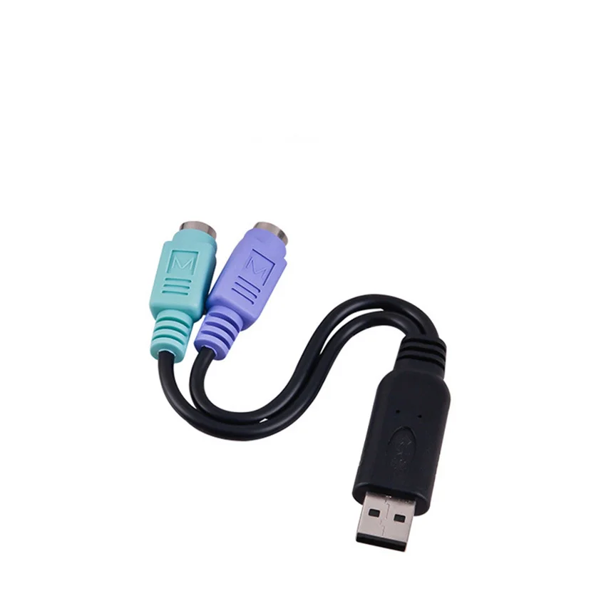 Фото Кабель-переходник PS2-USB, адаптер интерфейса клавиатуры мыши, Круглый адаптер порта для сканирующего устройства №4