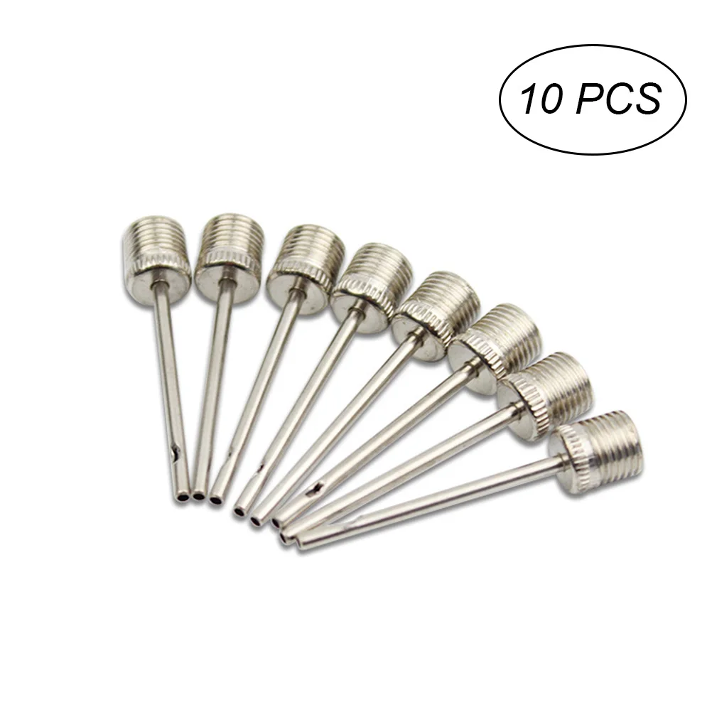 

10 Pcs Ball Pump Needles Metallic Air Inflation Needles for Football Basketball Soccer Volleyball
