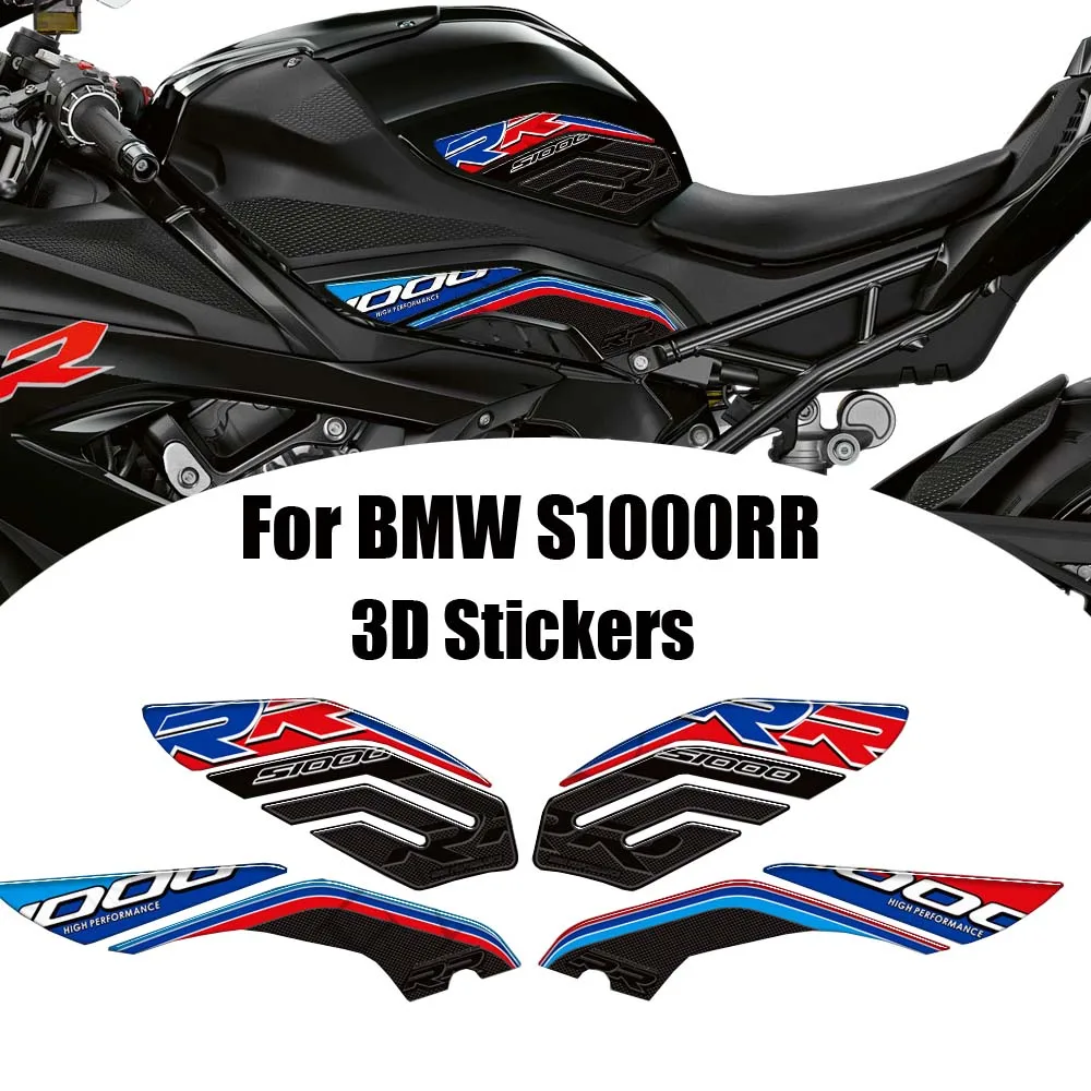 

Motorcycle For BMW S1000RR S 1000 RR S1000 M M1000RR Protector Tank Knee Pad Side Grips Gas Fuel Oil Kit Stickers 2021 2022 2023