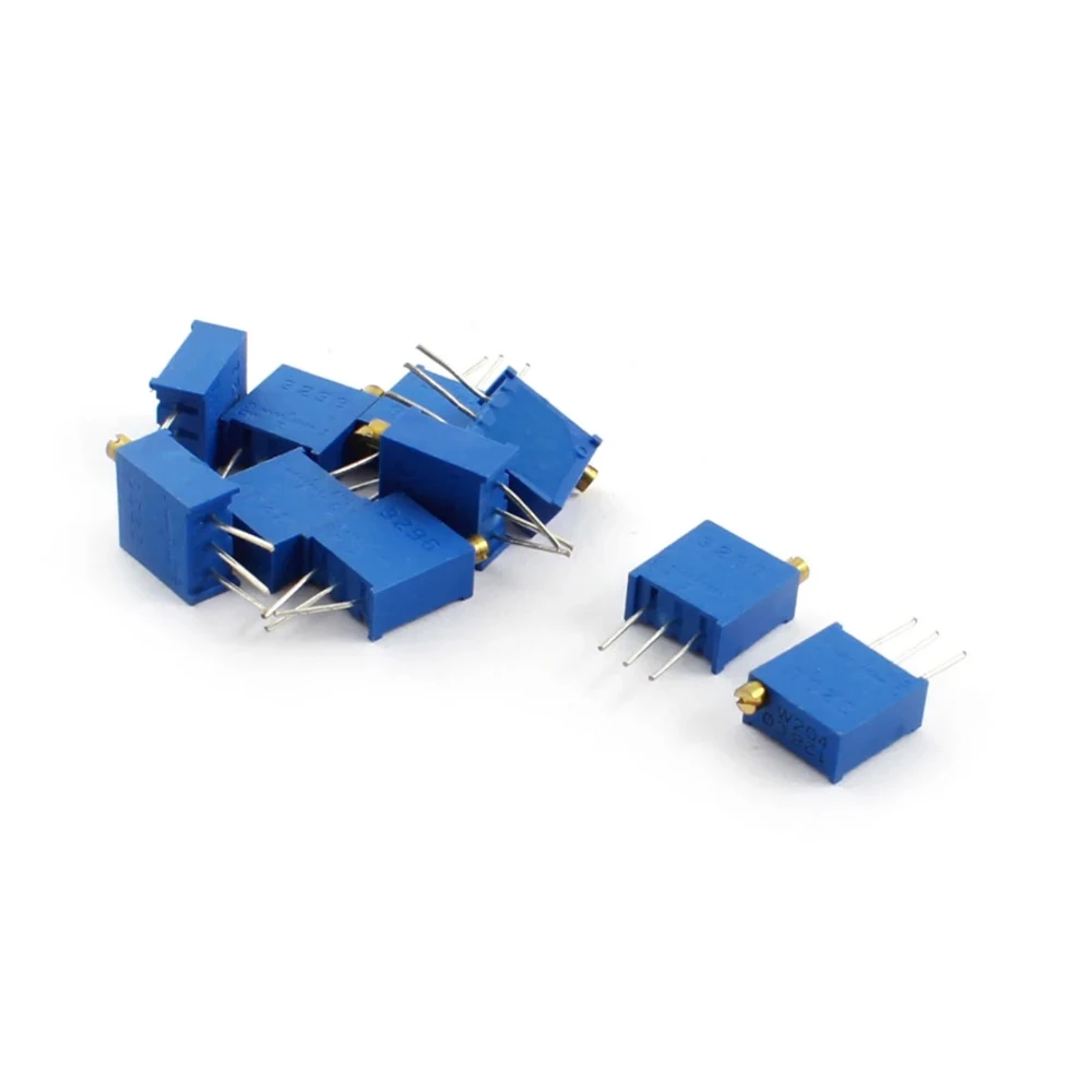 3296 potentiometer Kit High Precision 3296W Variable Resistor 100R-1M 200R 500R 1k 2k 5K 10K 20K 50K 100K 200k 500k 10PCS potentiometer kit