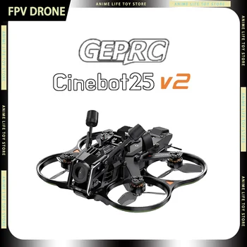 Drone FPV GEPRC Cinebot25 V2 con Schermo 2.5 Pollici, ELRS 2.4Ghz, O4 Pro 4K 120fps, ESC 35A AIO con VTX Antiurto, Regalo per Bambini