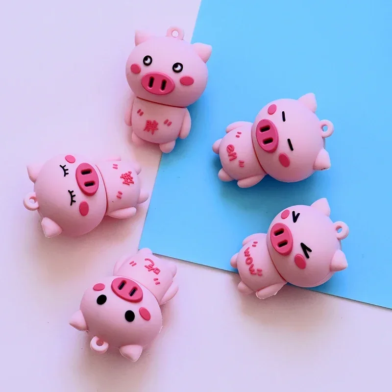 thumbnail image 5 of Memoria USB 2.0 de alta velocidad con forma de cerdito rosa, 4 GB, 16 GB, 32 GB y 64 GB, regalo, 5 of 5