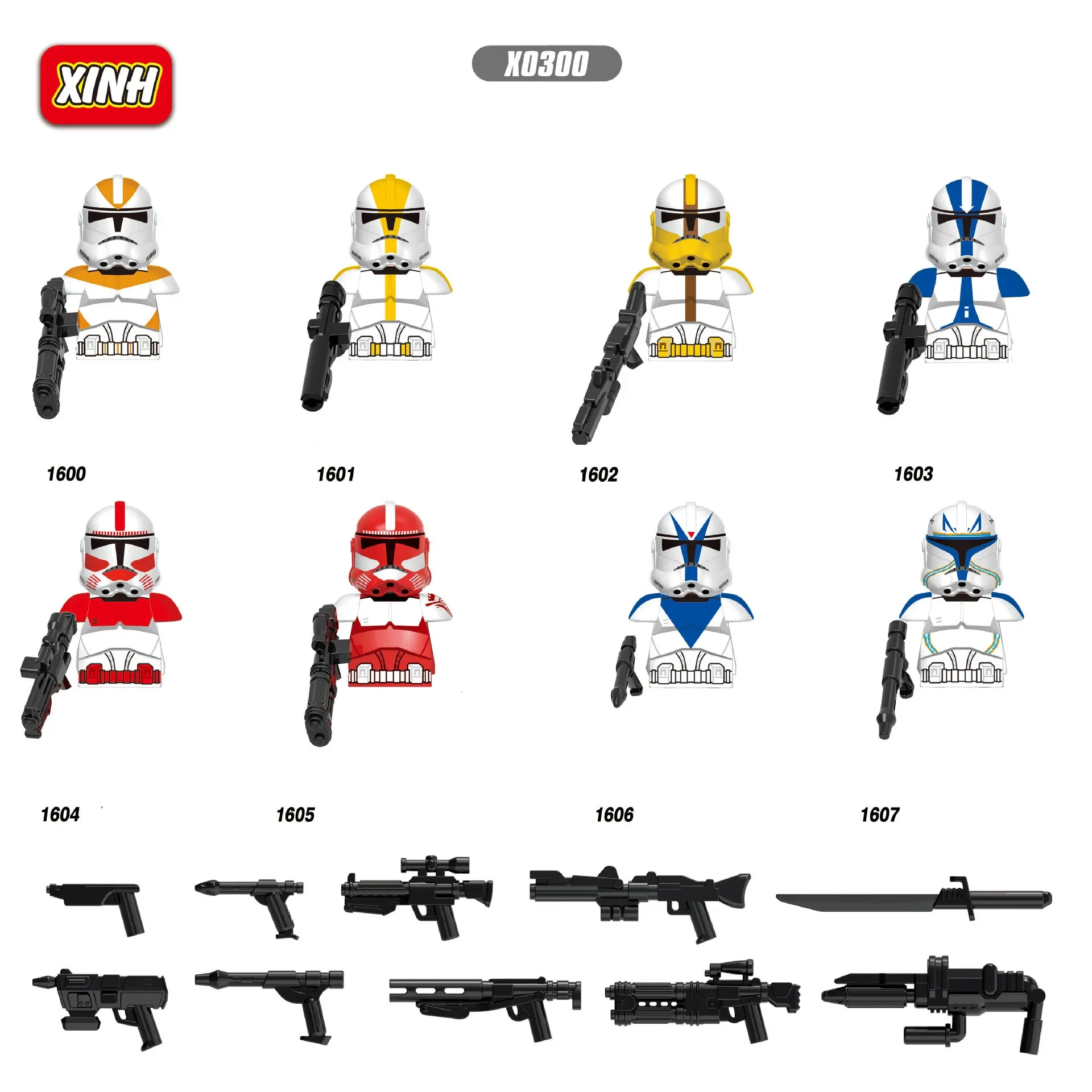 

star warsX0300 Clone Soldier Mini Robot Figure Building BricksBB8 Small Particle Building Blocks Toys Boy Anime Figure Minifigur