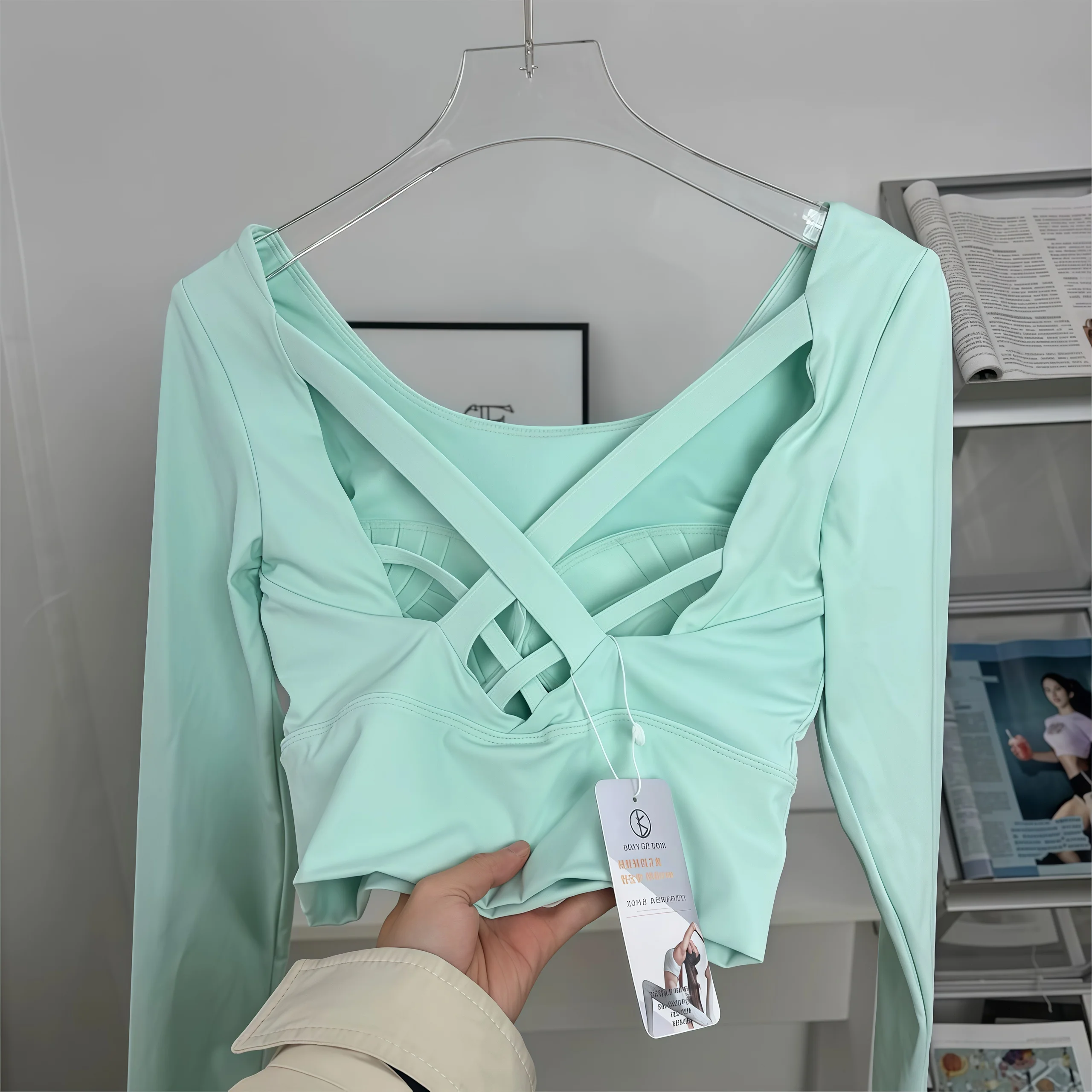 Yoga Wear Long-Sleeve Fixed Bra Pad 2