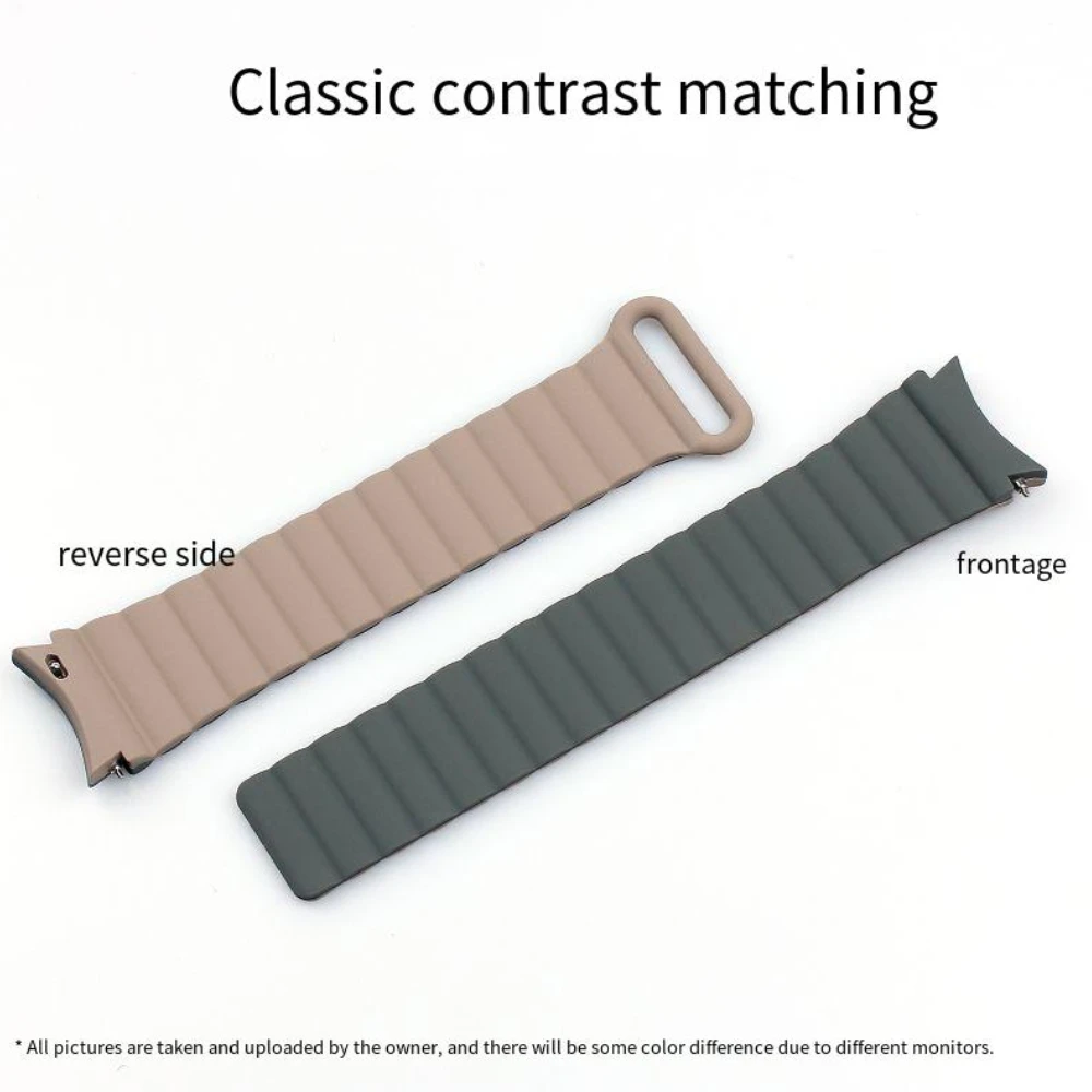 Magnetic Silicone Strap For Samsung Galaxy Watch 4/5/6 40mm 44mm/5 Pro 45mm Wristband Galaxy Watch 4/6 Classic 42 46mm 47mm 43mm