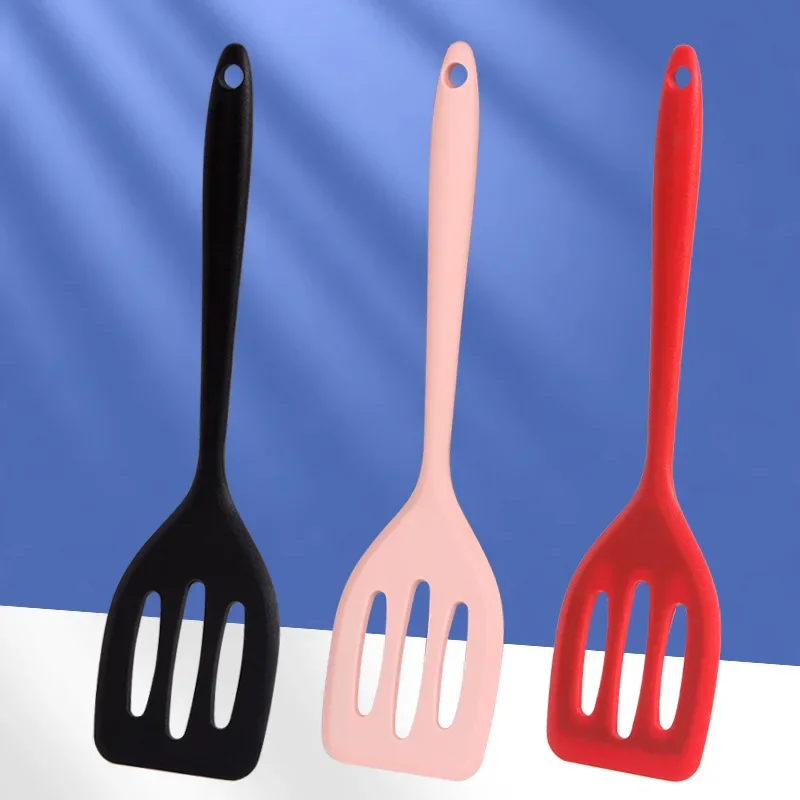 Silicone Spatula Egg Fish Frying Pan Scoop Fried Shovel Slotted Turners Kitchen Tools Non-stick Cookware Cooking Utensils