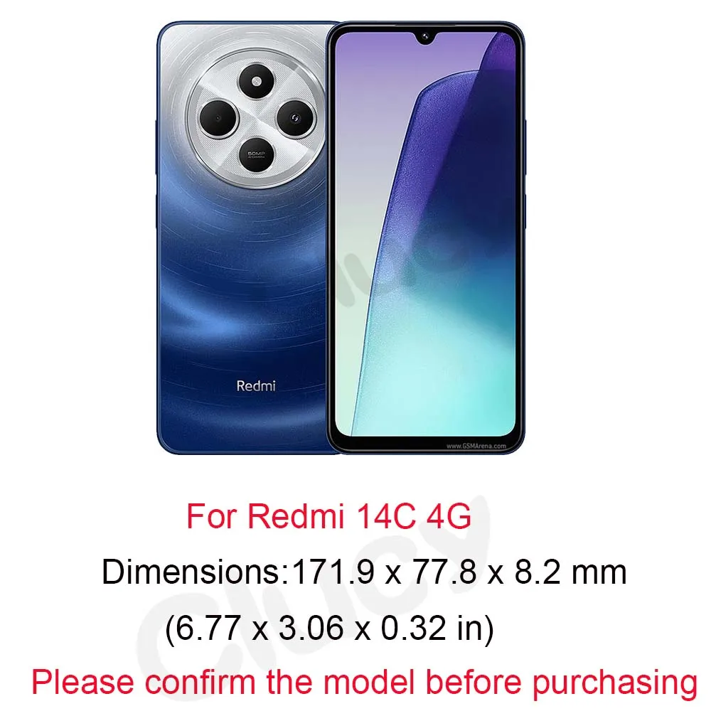 Shockproof Armor Case For Redmi 14C 4G Car Holder Phone Cover For Redmi 14C Camera Lens Protection Fundas 2