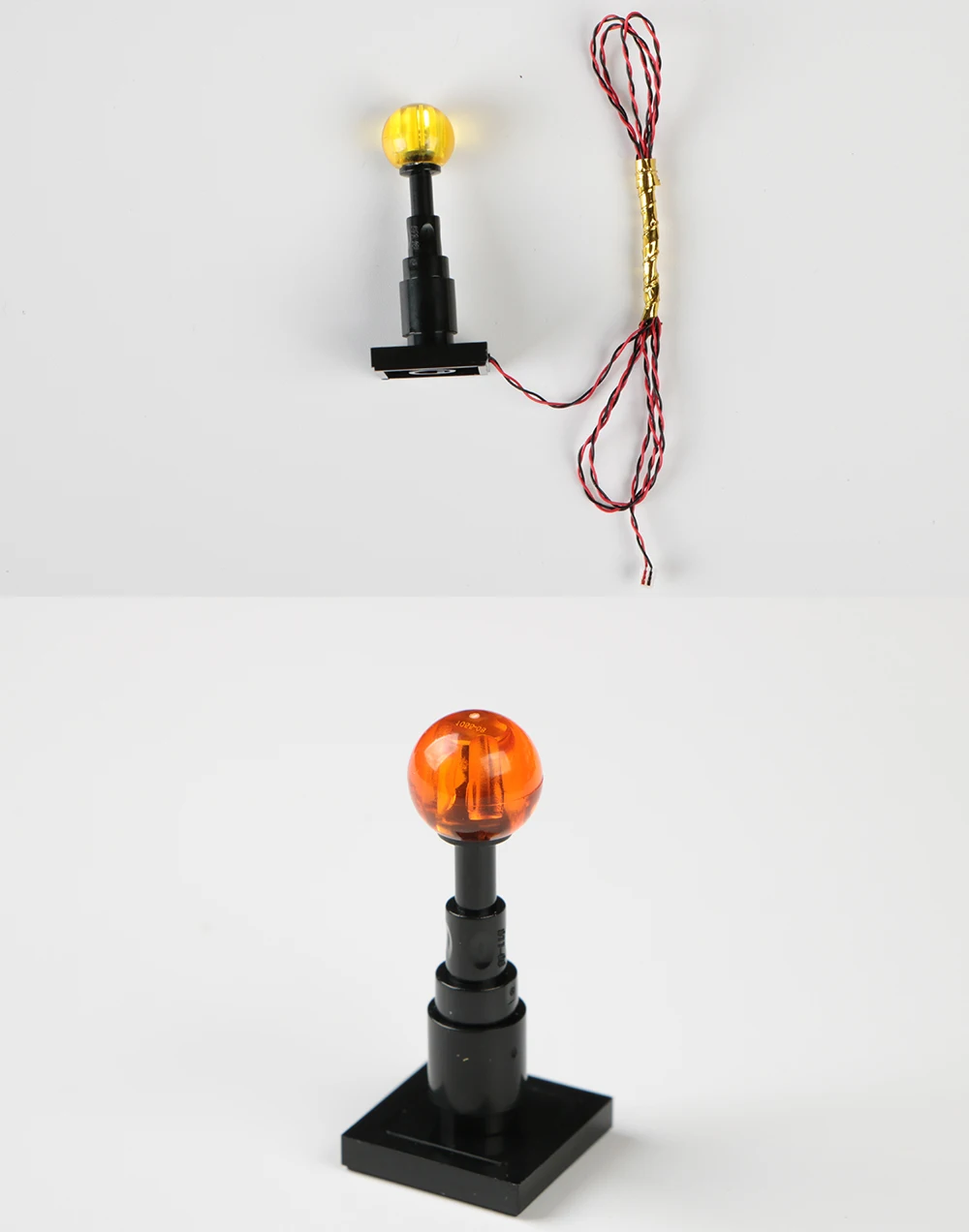 1 Stück 0,8mm Pin DIY 1x4 Bausteinlampe für Lego Straßenbeleuchtung Elektrische Dekoration 1X1 LED-Stein USB Stadtbeleuchtung – Detail 8