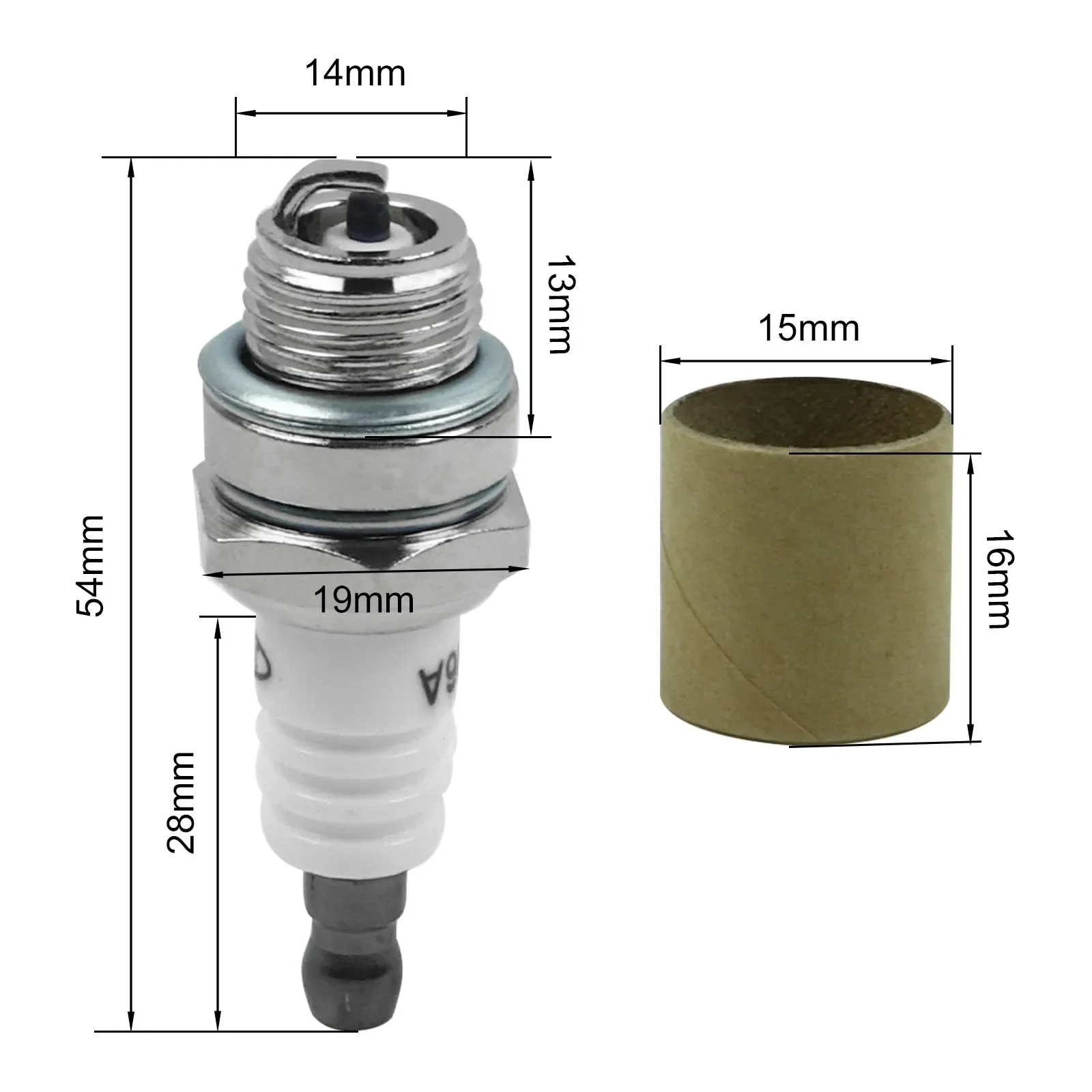 PJFXUIZ Lot De 2 Bougies D'allumage 2 Temps Pour Tronçonneuse L7T CJ8