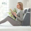 2 pc Wedge Pillow with Memory Foam Top Chic Jacquard Cover for Sleeping and Acid Reflux for Headboard and sofa Triangle Pillow 1