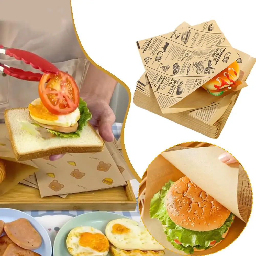 Food-Grade Greaseproof Parchment Paper Sheets for Burgers, Sandwiches, Fast Food Packag... - SKU GPPS1608 - UGI Packaging