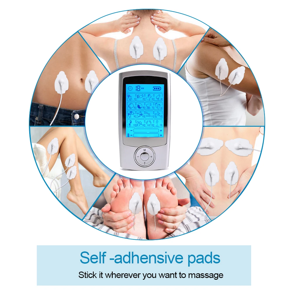 Tens Muscle Stimulator Myostimulator Acupuncture Apparatus Body Massage Digital Therapy Slimming Machine Electrostimulator