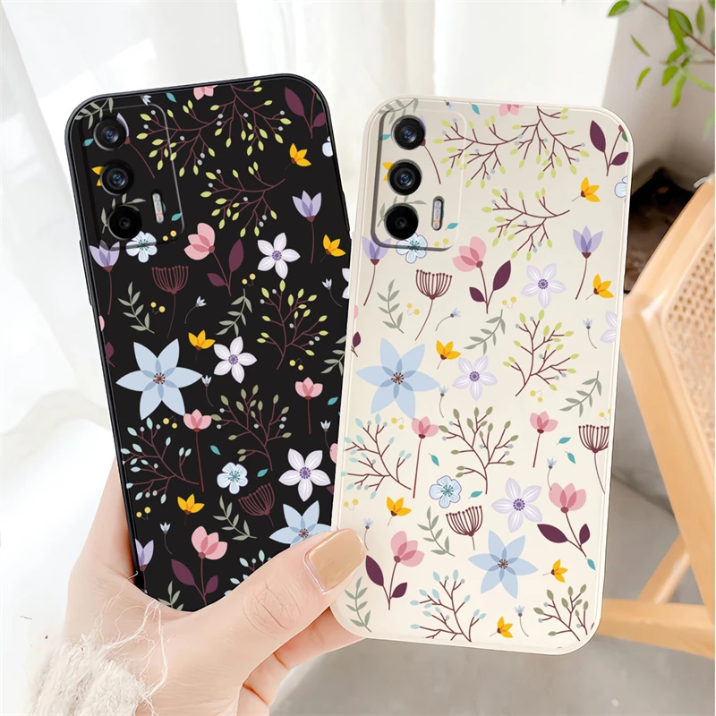 Luxury Fashion Flower Leaf Silicone Shockproof Soft Phone Case