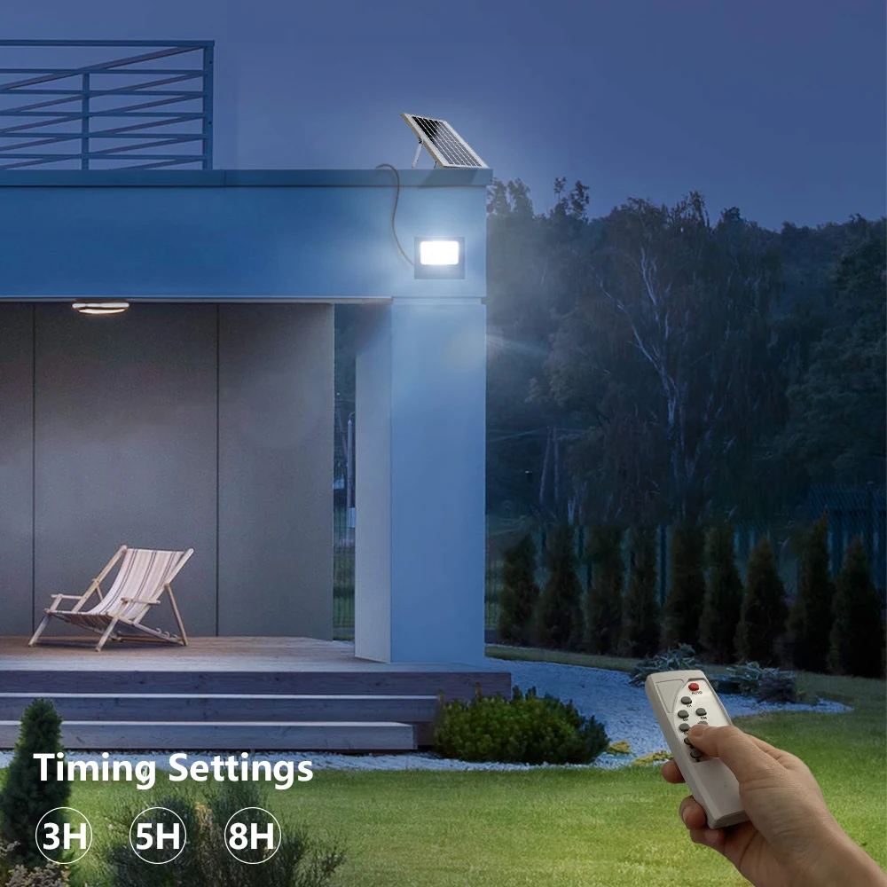 LED Solar Lights 500W 300W 200W Waterproof Outdoor Garden Lighting External Solar Lamp Wall Sunlight Stree Landscape Flood Light 4