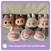 Cute Labubu Model Bag Keychain Collection Deco Plush Pendant Monsters Box Toys Hanging Pendant Christmas Birthday Bag Gift 2