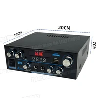 AK55 Digital Sound Amplifier for Car Bluetooth 5.0 Audio Amplifier for Home Karaoke Channel 2.0 HiFi Stereo Car Subwoofer AMP 5