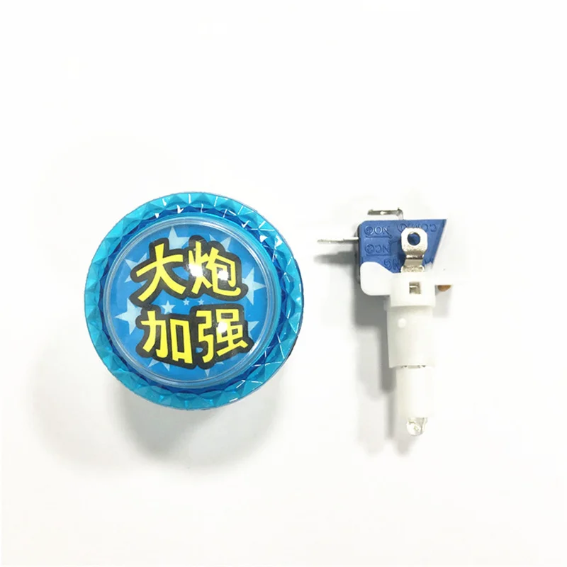 

Arcade Button Arcade Game Machine Spare Parts Fish Game Shoot Button Set Blue Round Button With MicroSwitch