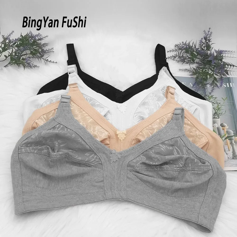 Sexy Lingerie for Ladies Big Size 38C-50F Top Women's Seamless Bra Leisure  Intimate Cotton Bras Minimizer Push Up Bh C D E F C03