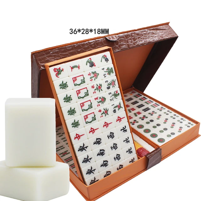 An Antique Chinese Ivory Mahjong Set