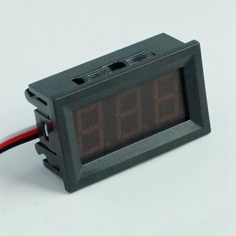 디지털 LED 디스플레이 패널 전압 계량기 전압계, 0.56 인치, 3-30V, 0.56 인치, 3 와이어, 3 개 전압 계량기, 10 개