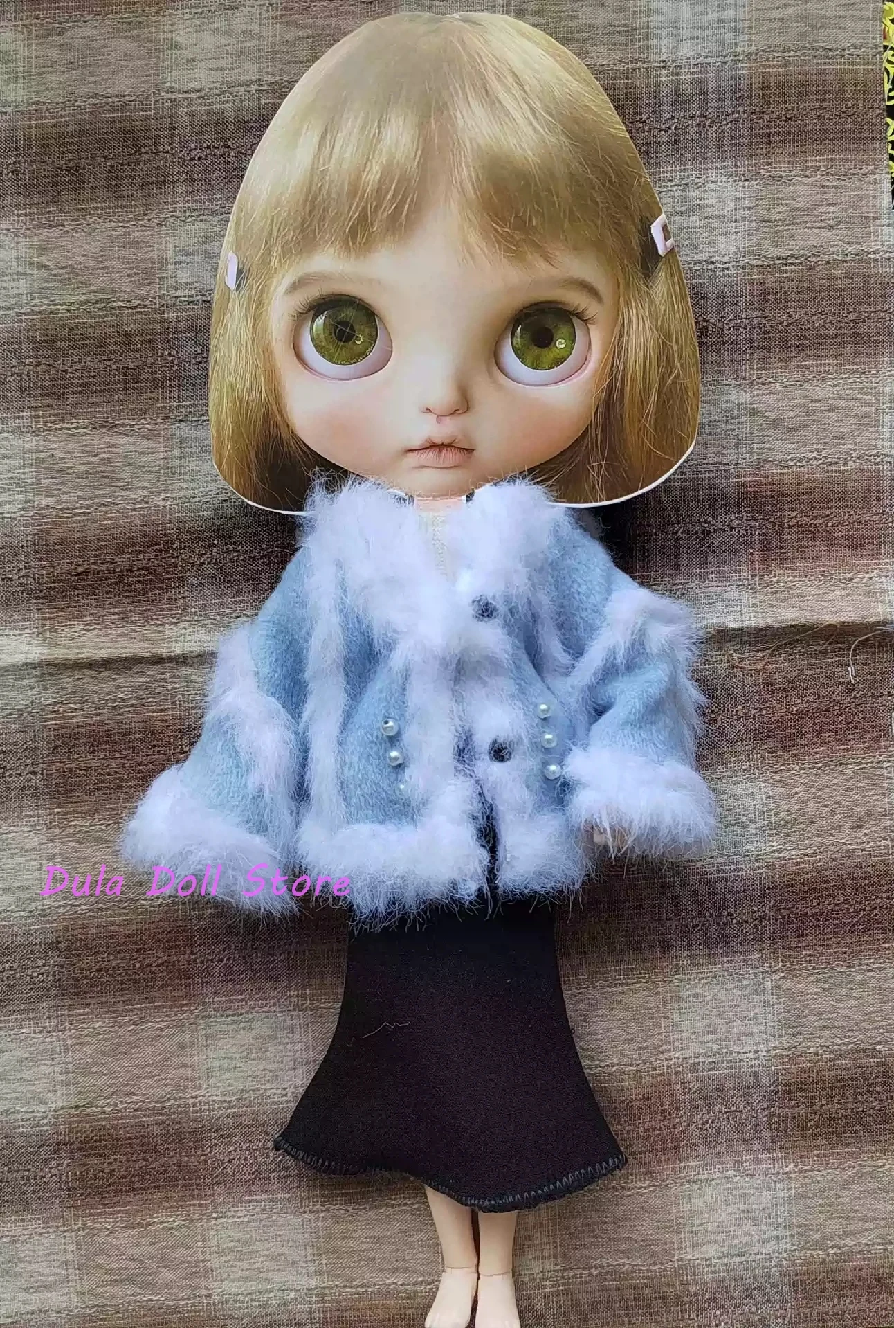 

Одежда для куклы Dula, платье, юбка годе, синее пальто, комплект Blythe ob24 ob22 Azone Licca ICY jerfish 1/6, аксессуары для шарнирных кукол