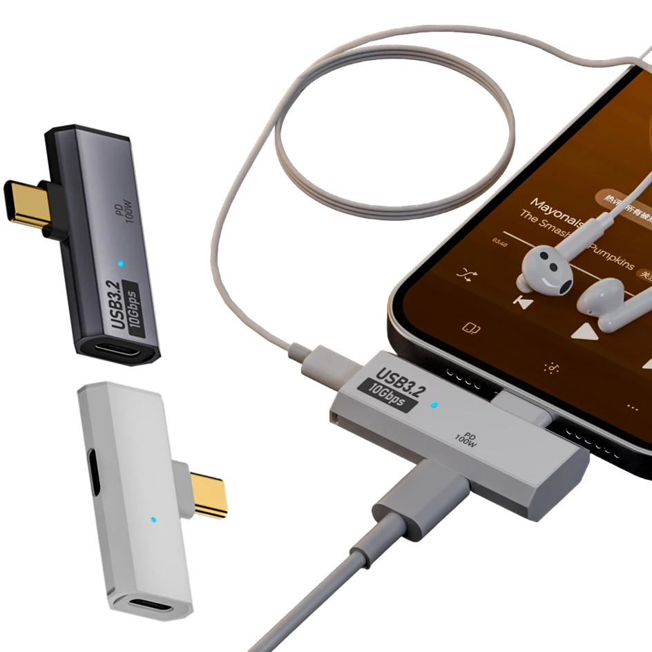 รูปสินค้า อะแดปเตอร์ USB-C 10Gbps ชาร์จเร็ว 100W PD พร้อมช่องแยกหูฟัง