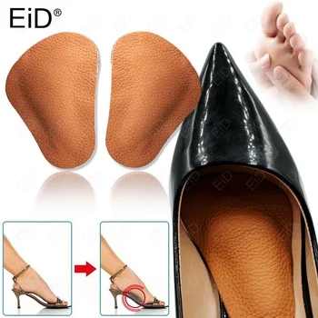 Soletta ortopedica in pelle bovina Solette di supporto per arco plantare piatto Donna Uomo Mezze cuscinetti per scarpe Accessori per la cura dei piedi Solette per scarpe ortopediche 1