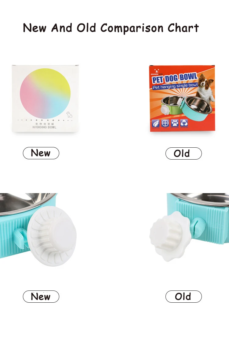 Title 10, Pet Feeding Bowl Hanging Non-Slip Cats Dogs Foo...
