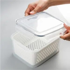  tray strawberry food keepers keeper contenedores para refrigerador lids prep rinser plastic box