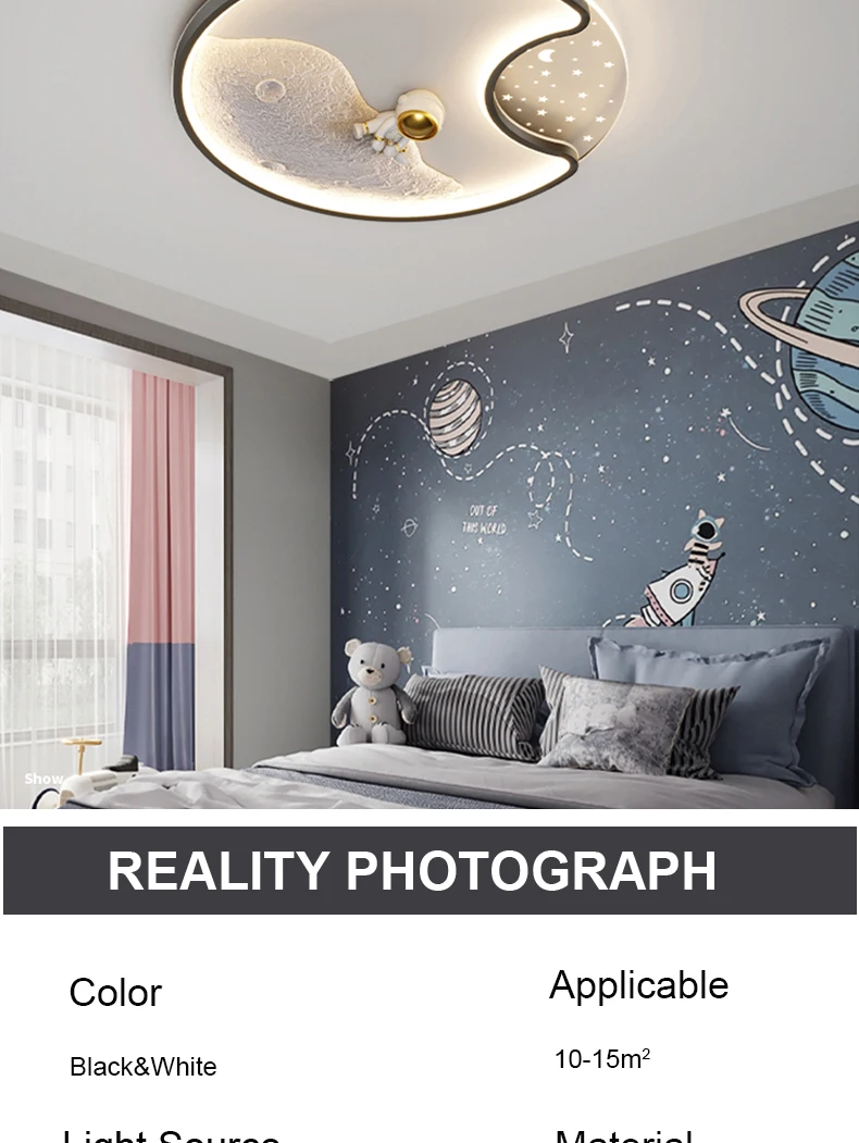 Modern Astronaut LED Ceiling Lamp Image 5
