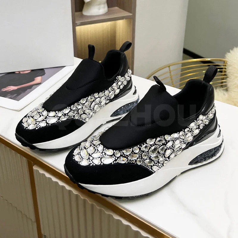 

Women Sneakers Spring Autumn 2023 New Thick Bottom Breathable Design Upper Walk Shoes Comfortable Versatile Skateboard Shoes