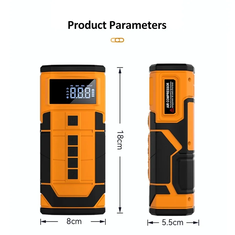 �ڵ��� ��� ���� ��Ÿ��, 150PSI Ÿ�̾� ��â�� ����, �ڵ��� ���� ���� ��ġ, ���� ����� ����, 2 in 1, 14.8V