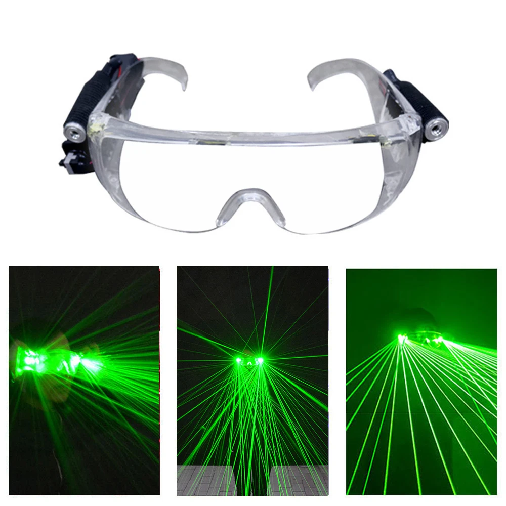

Зеленые лазерные очки Большинство световых лучей сцена лазерная деятельность декоративный светодиод красный свет танцы сценические представления DJ клуб часть сценические огни