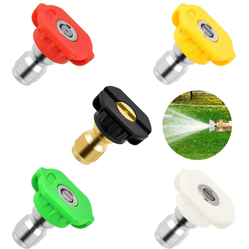 5 PCS Pressure Washer Tips Power Washer Soap Nozzle Tips Multiple