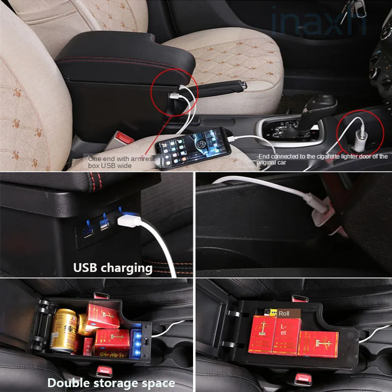 For MAZDA CX-3 Armrest Retrofit For Mazda 2 Skyactiv Version cx3 Car  Armrest Storage Box Car Accessories Interior Details USB - AliExpress