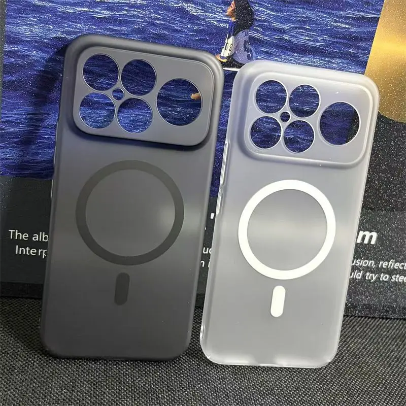Sleek Transparent Magnetic Hard Case - Durable Protective Back Cover
