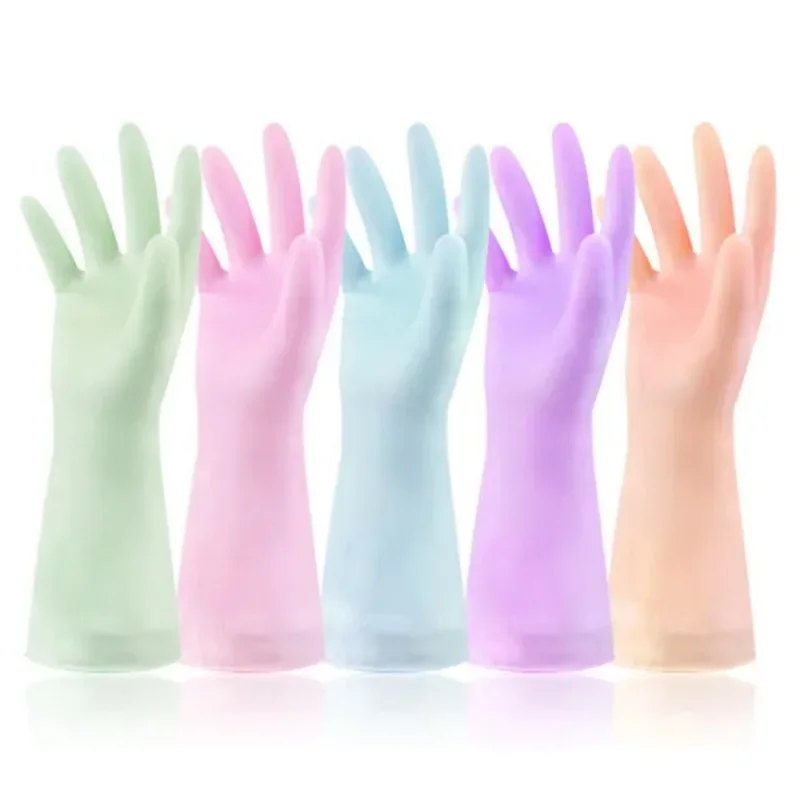 Thin latex gloves household kitchen cleaning bowl washing clothes rubber waterproof household finger sleeve