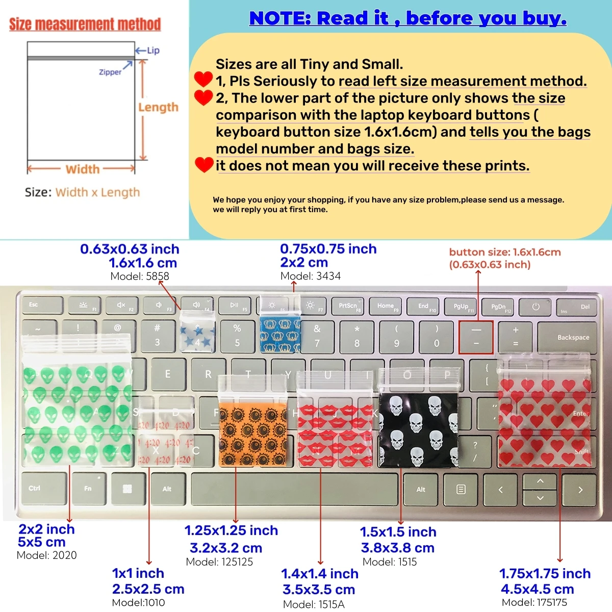 100pieces Small Seal Zip lock Baggies 1x1 inch Mini Plastic Zip Bags Magic 8 Ball Design Print Tiny Baggies 2.5x2.5cm 1010 3