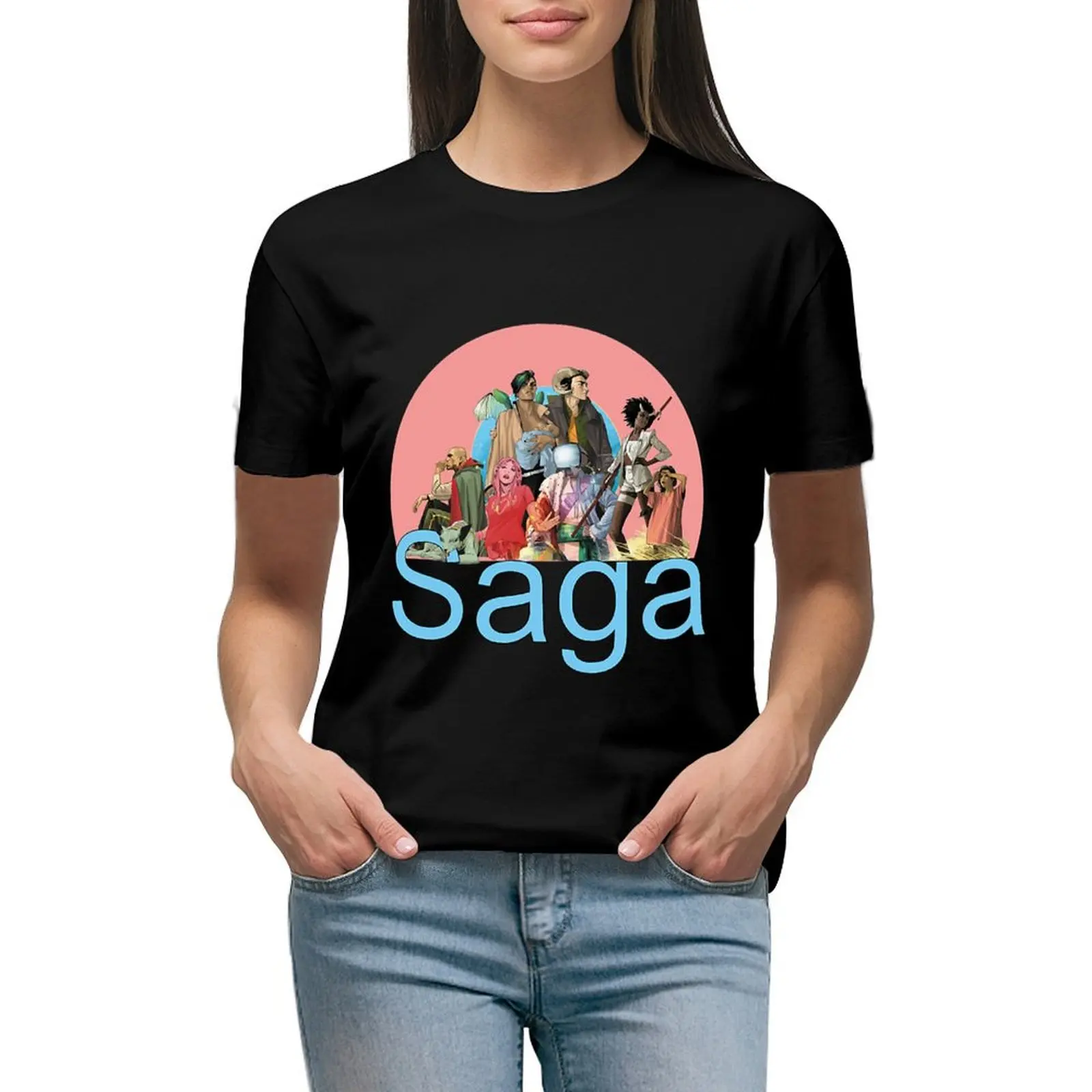 

Entire Saga T-shirt vintage clothes oversized Women's tops