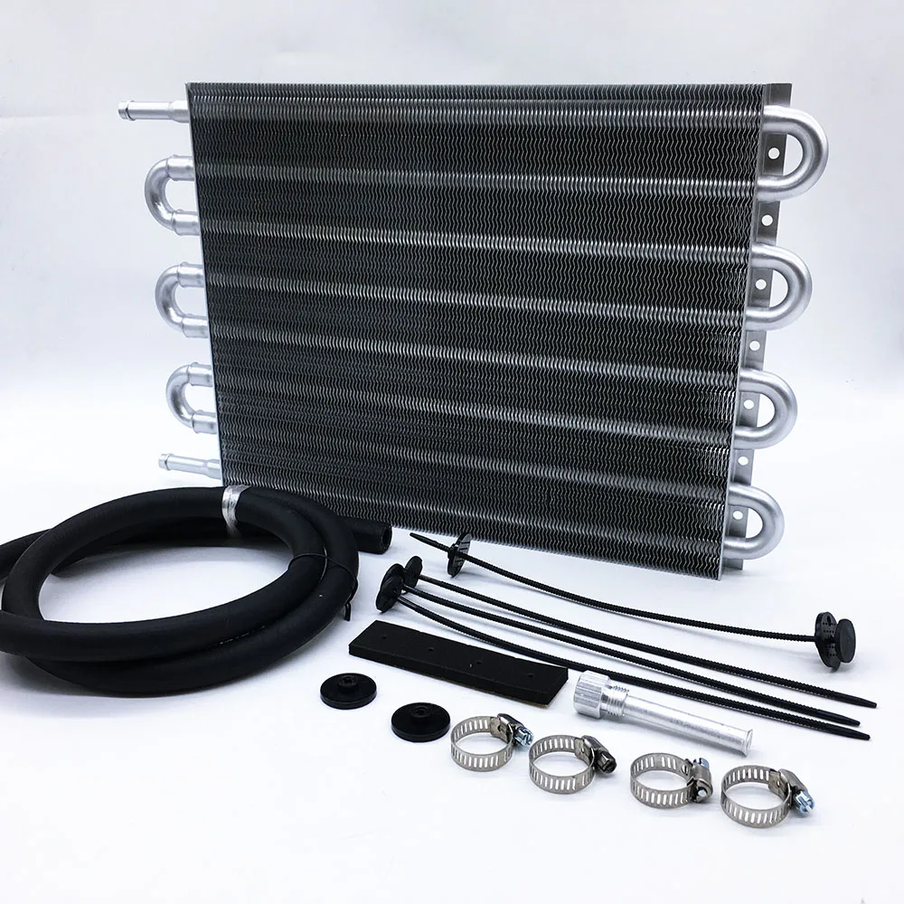 Oil Cooler Kit Oil Cooler Aluminum Transmission Oil Cooler 20Row 24Row 26Row Automatic Stacked Plate Radiator