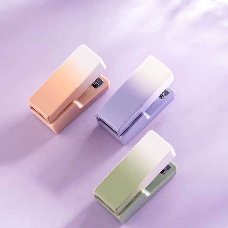 Deli Office Mini Stapler With Staples Paper Binding Tools Mini Stapler Staples Paper Binder Stationery Office Binding Tools push stapler mini stapler set hand stapler