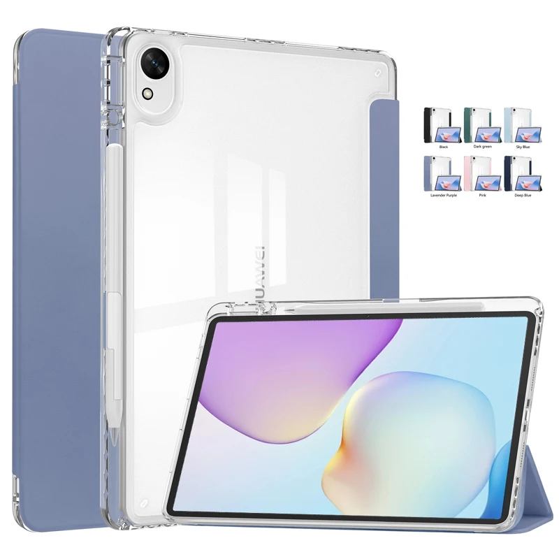 Clear Acrylic Tablet Case with Pencil Holder - Protective Cover