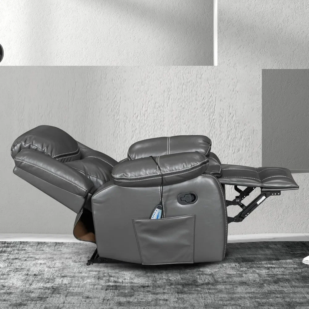 Recliner Chairs for Adults Manual Reclining Sofa Chair Oversized Recliner Chair for Living Room Comfy Home Theater Seating