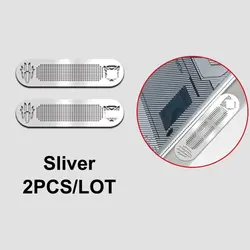 Anti - Dust Metal Mesh Net Stickers for Earpiece Speaker Protection (Silver)
